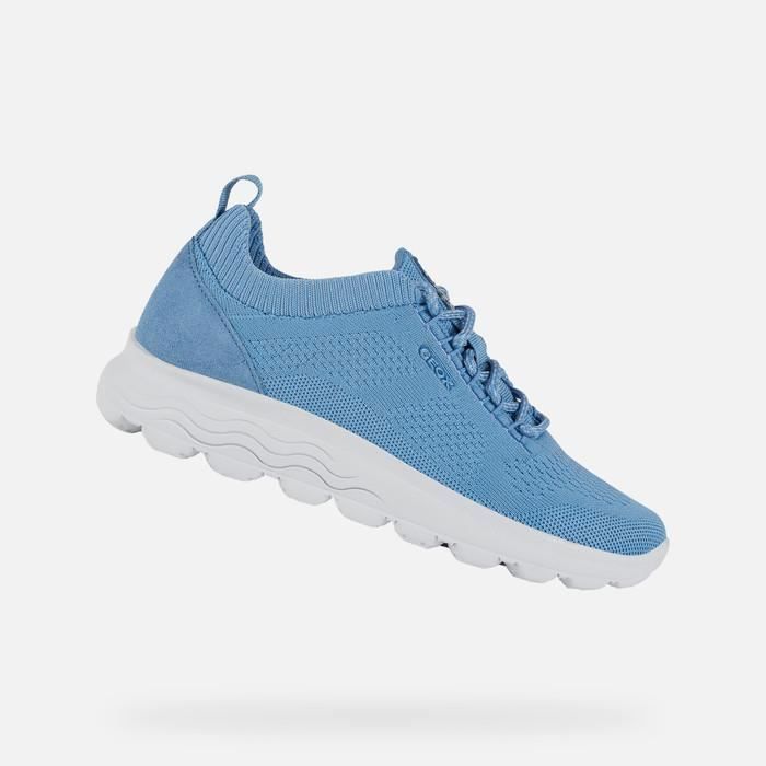 Geox Basket Geox Spherica - Femme - Noir - Semelle compensée - Confort exceptionnel