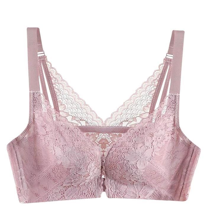 Soutien Gorge Push Up En Dentelle Brodée Pour Femmes, Sous Vêtement