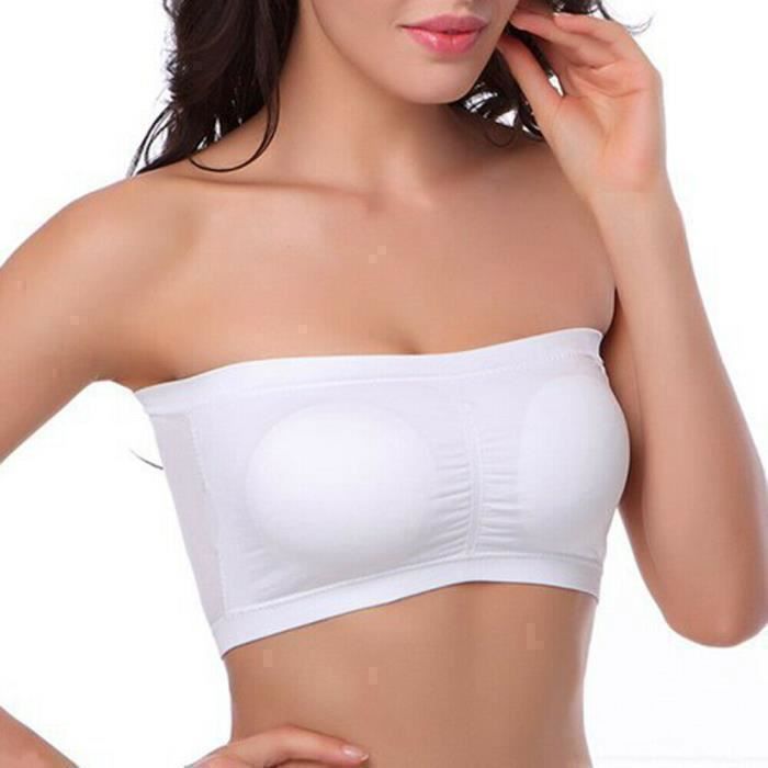 Bandeau Top Sans Bretelle Bustier Bandeau Haut Sans Bretelle Femme