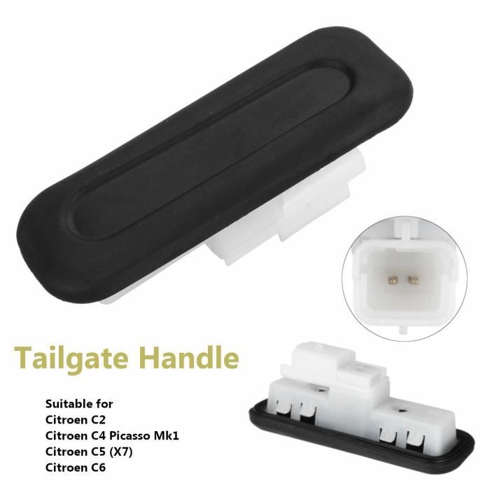 Bouton De Commande D'ouverture De Coffre Hayon - Pour Peugeot 207, 308, Citroën C2, C4, C5, C6, Etc. - Réf. OEM 6490R3 - Garantie 2 Ans