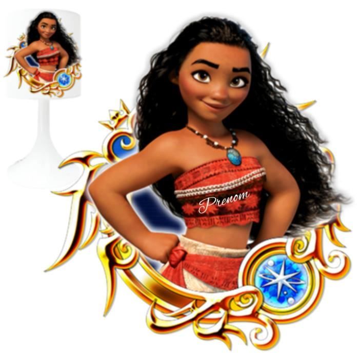 Personnalisation Lampe A Poser Enfant Vaiana 5 Cdiscount Maison