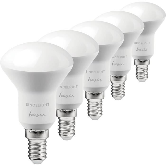 Lot De 10 Ampoules R50 Réflecteurs 25W E14 - Lumière Chaude Dimmable - Blanc Chaud Mat - Neuf
