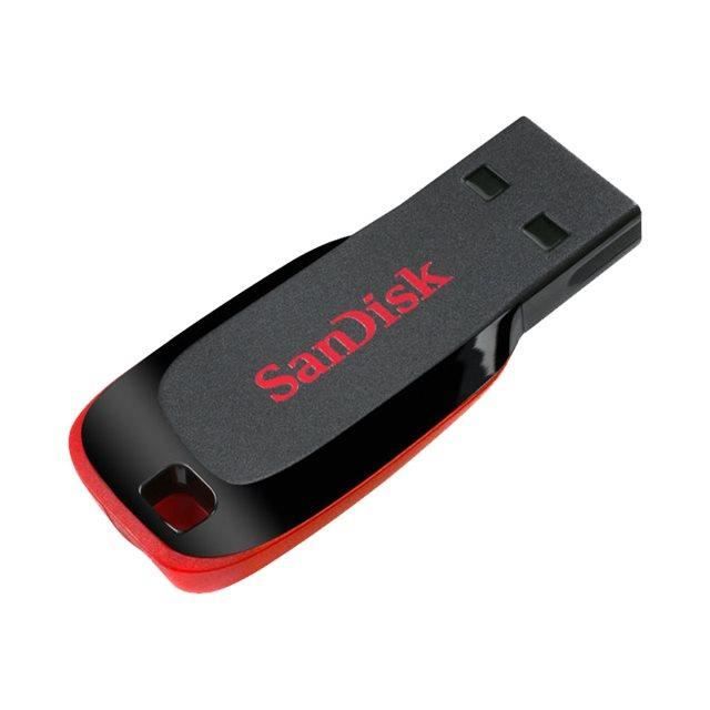Clé USB SanDisk Cruzer Blade 64 Go - Rouge - USB 2.0 - Stockage Portable et Sécurisé
