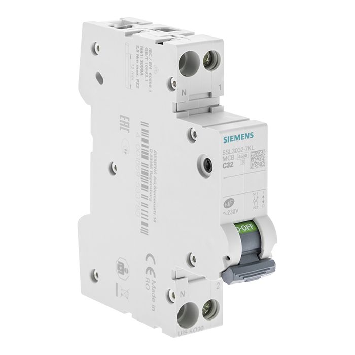 SIEMENS Disjoncteur Ph+N courbe C 4.5kA 7 - vue 3