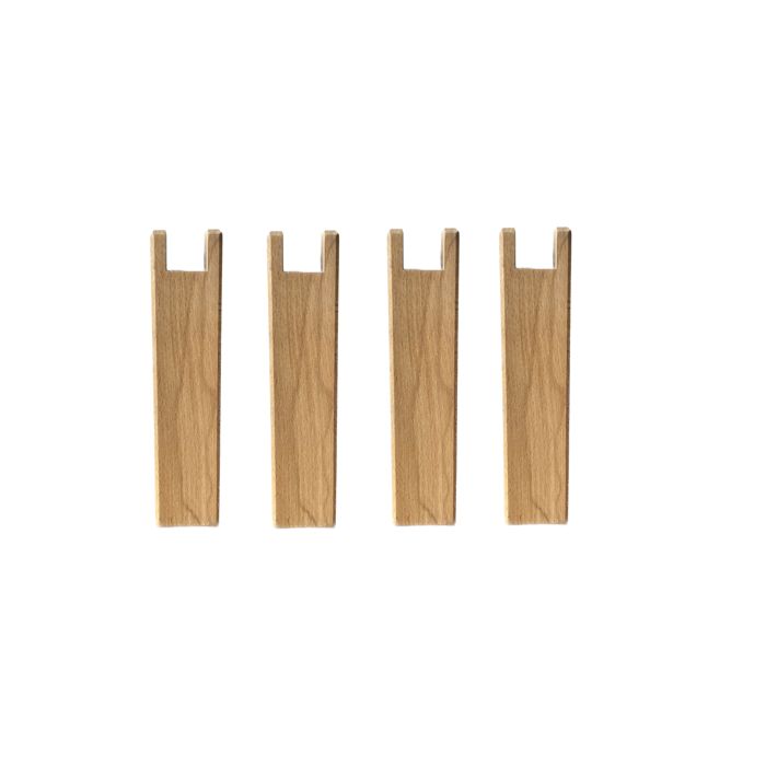 4 pieds carrés pour cadre à lattes bois naturel 25 cm - Naturel - Fabriqué en France - Someo 4 pieds carrés pour cadre à lattes bois naturel 25 cm - Naturel - Fabriqué en France - Someo