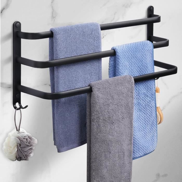 Porte-Serviettes De Table En Métal Noir - Avec Plateau Pour Condiments - Organisateur De Table