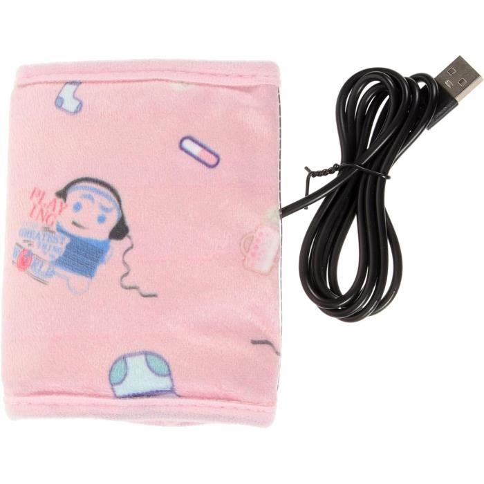 Chauffe-Biberon Portable USB Rose – Écran LCD Température Précise 38-55°C | Chauffage Rapide Voiture Maison Voyage