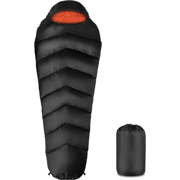 Sac de Couchage Compact Momie, -5 ?�C-15?�C Grand Froid pour 3-4 Saisons(2,0Kg), Ultral?�ger Voyage 