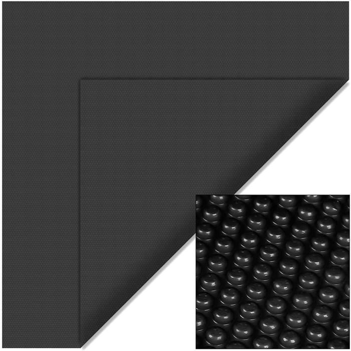 Bâche Solaire Piscine 8x5m - 400µ | Noir | Flottante à Bulles | Économie Énergie
