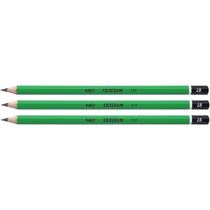 Crayon à papier - Critérium 550 - Mine 6B - Bic