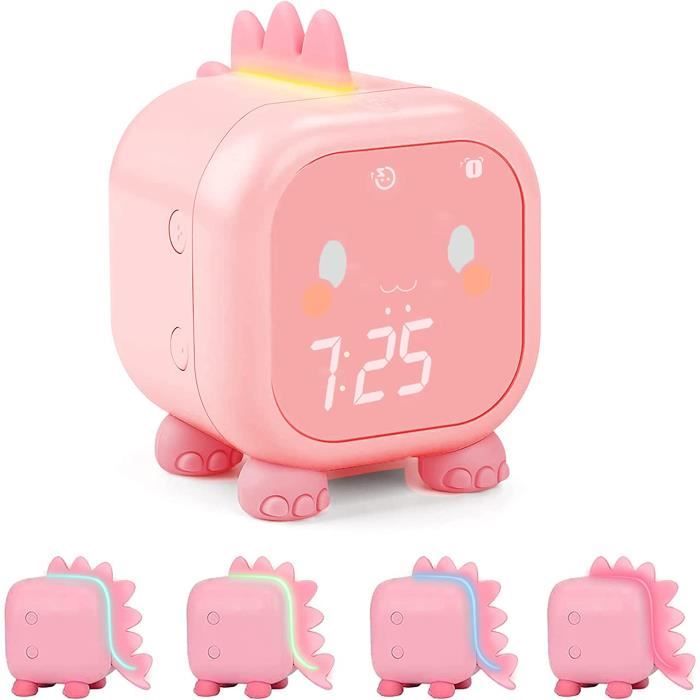 Réveil pour enfants avec veilleuse à luminosité réglable, réveil Réveil pour enfants avec veilleuse à luminosité réglable, réveil