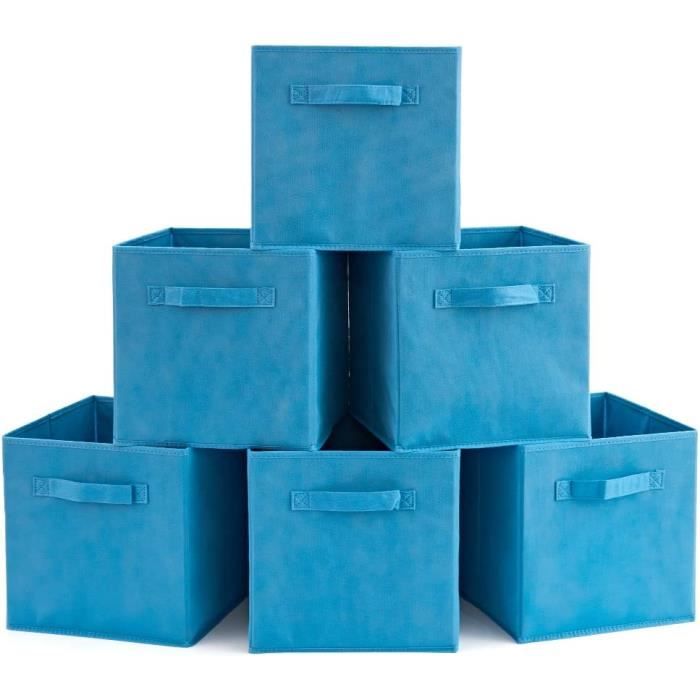 EZOWare Boîtes de Rangement Ouvertes en Textile Non-Tissé, Tiroir en Tissu pour Chambre à Coucher, Chambre d'enfant, Armoire, Salle de jeux pour EZOWare Boîtes de Rangement Ouvertes en Textile Non-Tissé, Tiroir en Tissu pour Chambre à Coucher, Chambre d'enfant, Armoire, Salle de jeux pour