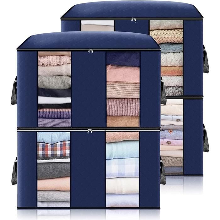 Sac De Rangement Grande Capacité Pliable - Dimensions 49x36x21 Cm, Toile Non Tissée, Neuf