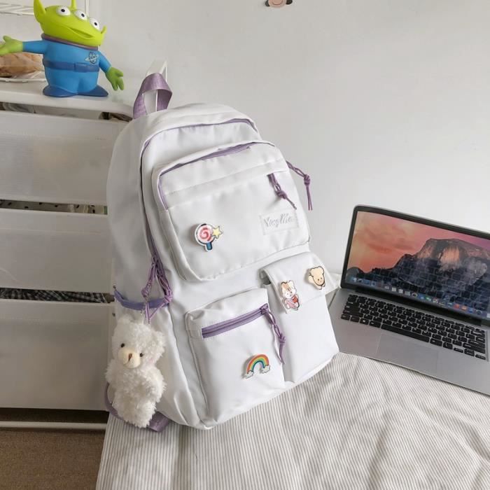 Sac à Dos Japonais Simple Grande Capacité - Style Coréen, Pour Collège, école, Voyage - Pour Filles