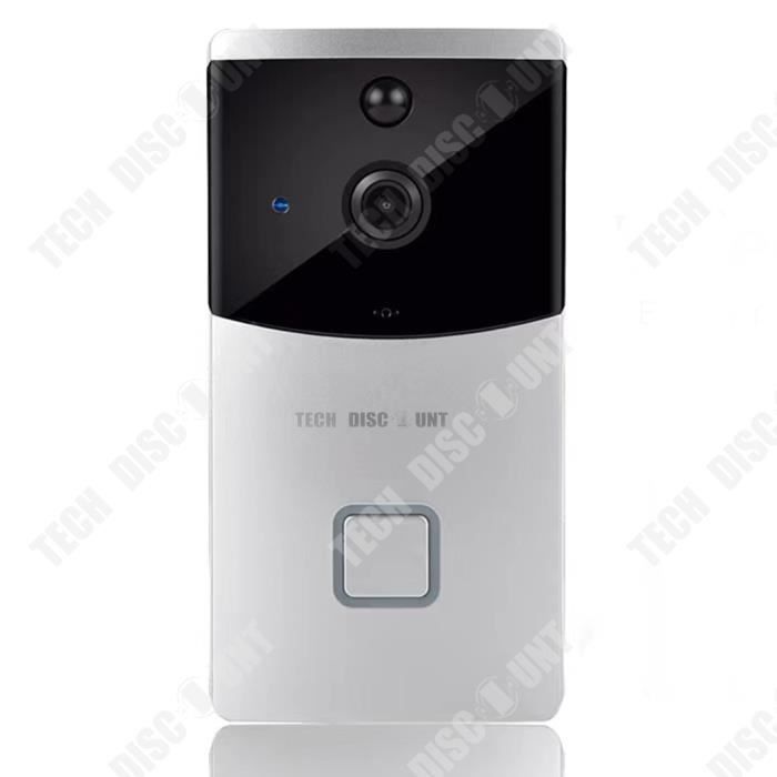 TD® Smart home wifi connexion téléphone portable caméra de surveillance oeil de chat interphone vidéo sans fil ding dong sonnette
