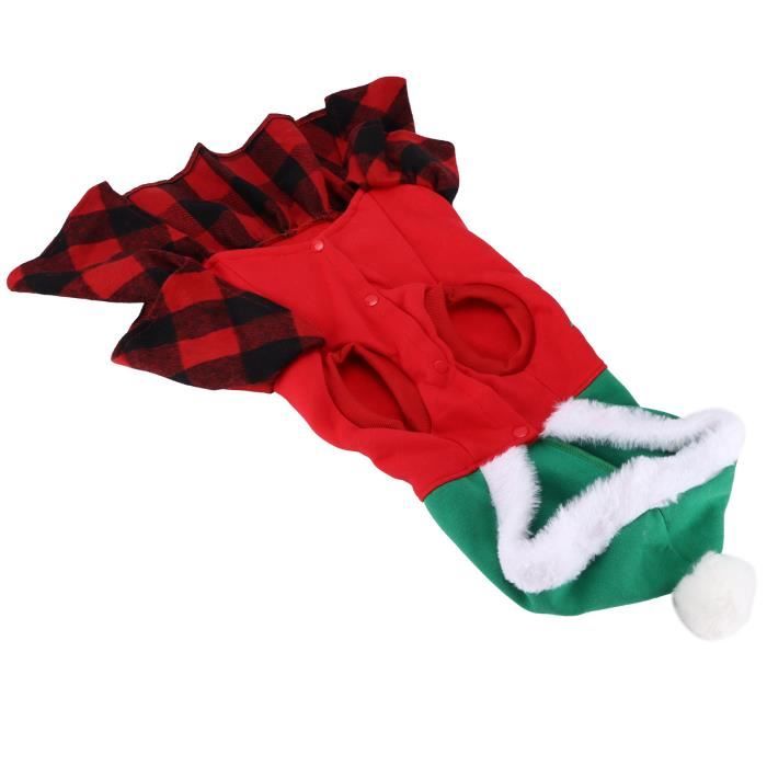 TMISHION Costumes drôles de Noël de chien Robe de Noël pour chien et