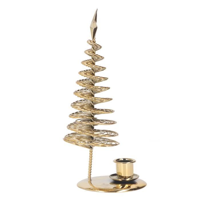 4 Pièces Bougeoirs Noël De L'avent, Porte Bougie Decoration Noël, Bougeoir Pour Bougies De L'Avent, Rétro Support Bougie En Metal, Porte Bougie Pour Mariage,Dîner,Fête,Décoration, (Couleur Or