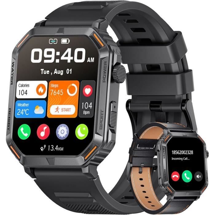Montre Connect e Pour Hommes 1 96 Pouces Avec Bt 5.0 R ponse Aux