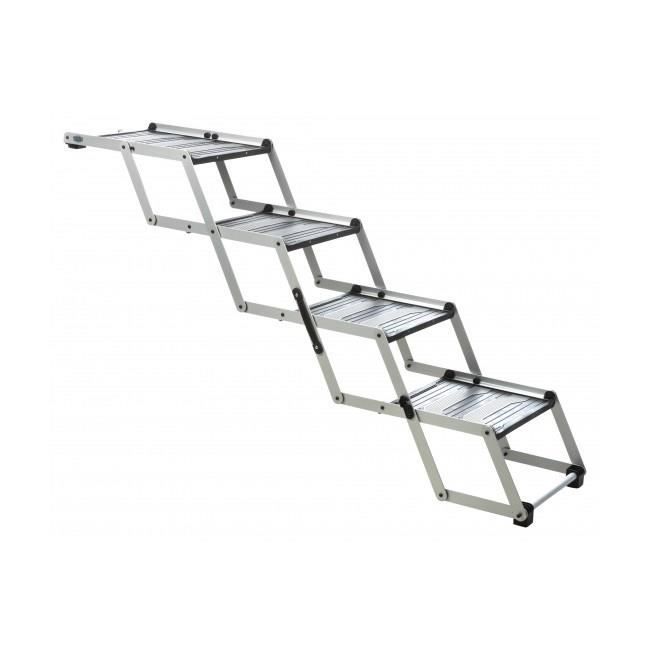 TRIXIE Escalier pliable pour animaux 4 marches 160x70 cm Aluminium