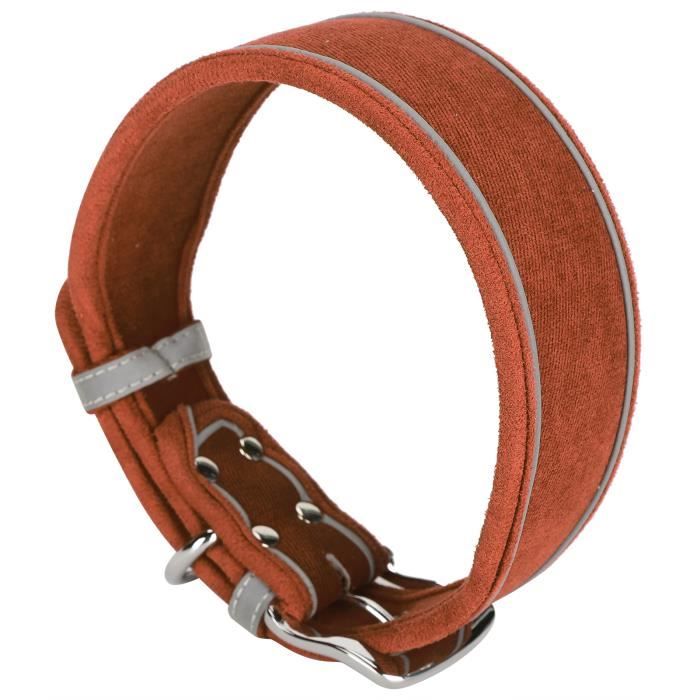 Comparer les prix de Collier pour chien réfléchissant VGEBY - Bleu foncé/Marron - Taille S 46*4.0CM