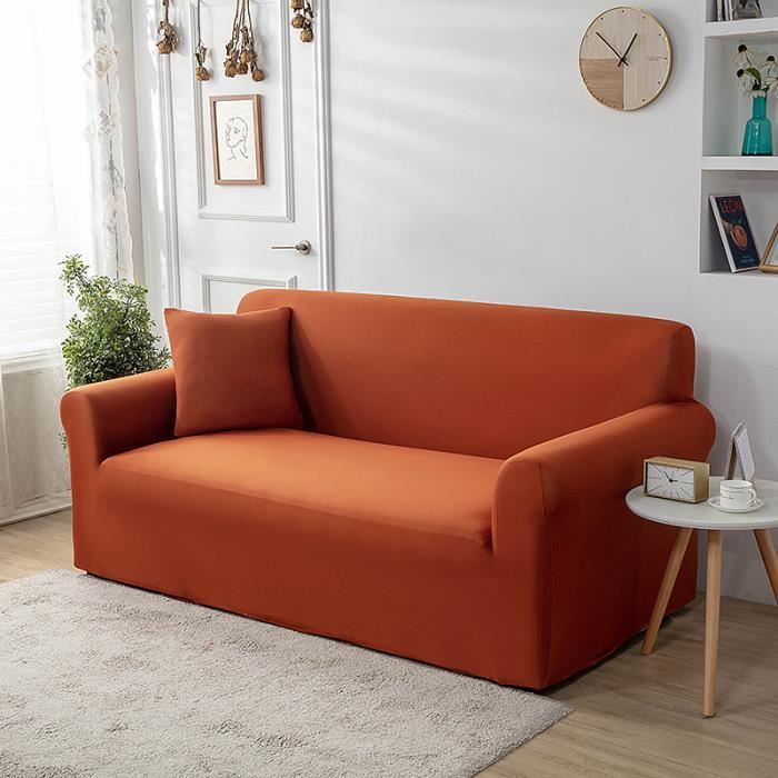 Housse de Canapé Impermeable 3 Places avec Accoudoirs Revêtement de