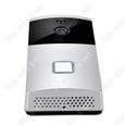 TD® Smart home wifi connexion téléphone portable caméra de surveillance oeil de chat interphone vidéo sans fil ding dong sonnette-1