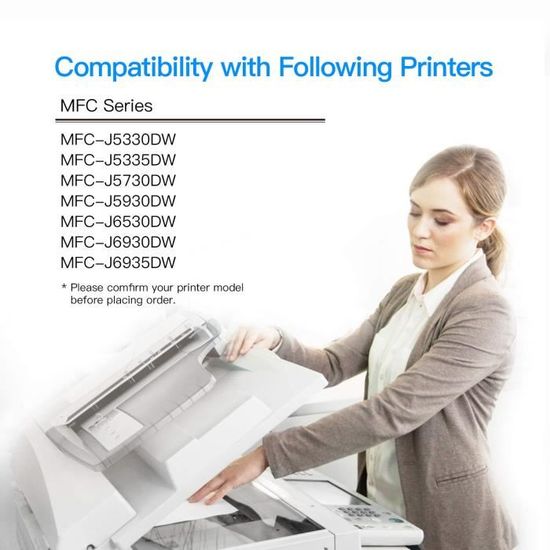  8x Cartouches compatibles avec Brother LC123XL pour Brother MFC-J6720DW,  MFC-J6920DW, MFC-J870DW