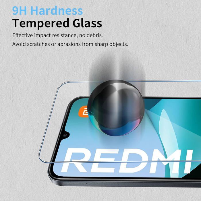 Pellicola Temperata Protettiva In Vetro Temperato 9H Per Xiaomi Redmi 15c 4g 25078ra3ea 25078ra3el
