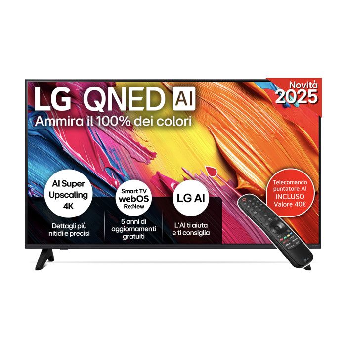 LG QNED AI 43QNED70A6A Smart TV 4K Esperienza Visiva Top LG QNED AI 43QNED70A6A Smart TV 4K Esperienza Visiva Top