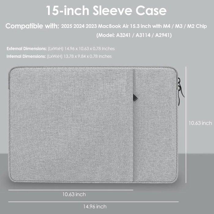 Housse étanche Pour Tablette - Housse Pour Ordinateur Portable Compatible Avec Les Ordinateurs Portables Disponibles De 11 à 15 Pouces - Housse Pour Ordinateur Portable Compatible Avec A2015, Sac En N - 8