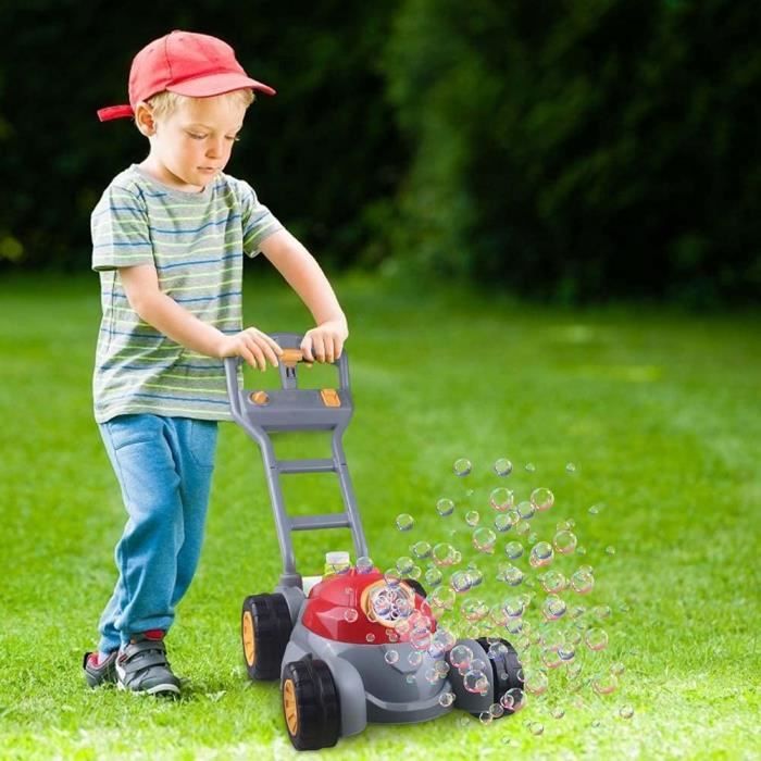 Ulikey Tondeuse à Bulles Enfant - Machine Automatique Avec Liquide Et Outils - Jouet Jardin Extérieur - Cadeau Enfants