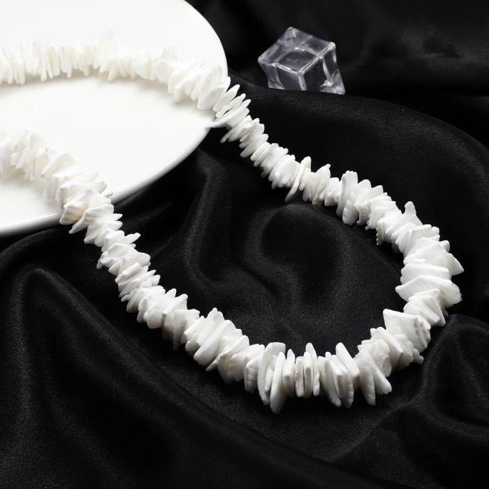 Collier Surf Coquillage Puka - 3 Tailles (35-45 Cm) - Style Plage, Cadeau Été