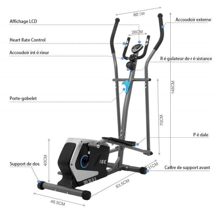 Classement VÃ©lo Elliptique Vélo Elliptique Magnétique ISE SY-9801