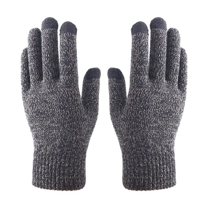 Gants D'hiver Tactiles Avec Motif Fleur De Neige – Unisexe, Doux, Chauds, Utilisables Avec Smartphone