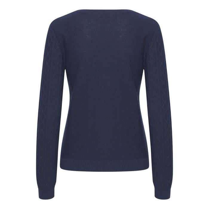 Pull femme b.young Olivette - black iris melange Black iris melange ...