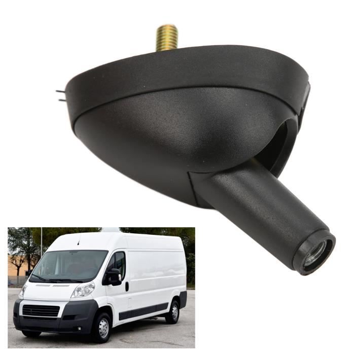 Base D'antenne Voiture Noire - Compatible Fiat Punto Mk2/3, Brava/Bravo, Doblo, Seicento, Ducato - Matériau Plastique+métal, Installation Facile, Remplacement OEM
