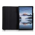 Housse Etui Noir pour Samsung Galaxy Tab A7 10.4" 2020 T500 Support Rotatif 360° + Vitre de protection avec Stylet Toproduits®-2