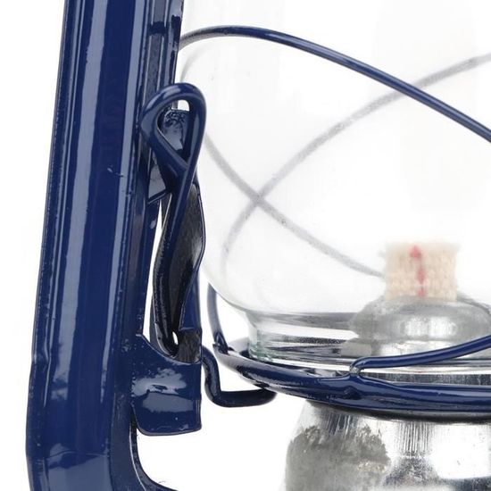 Lampe à Kérosène Rétro Bleue - Lanterne Suspendue Pour Camping, Jardin Et Décoration Intérieure