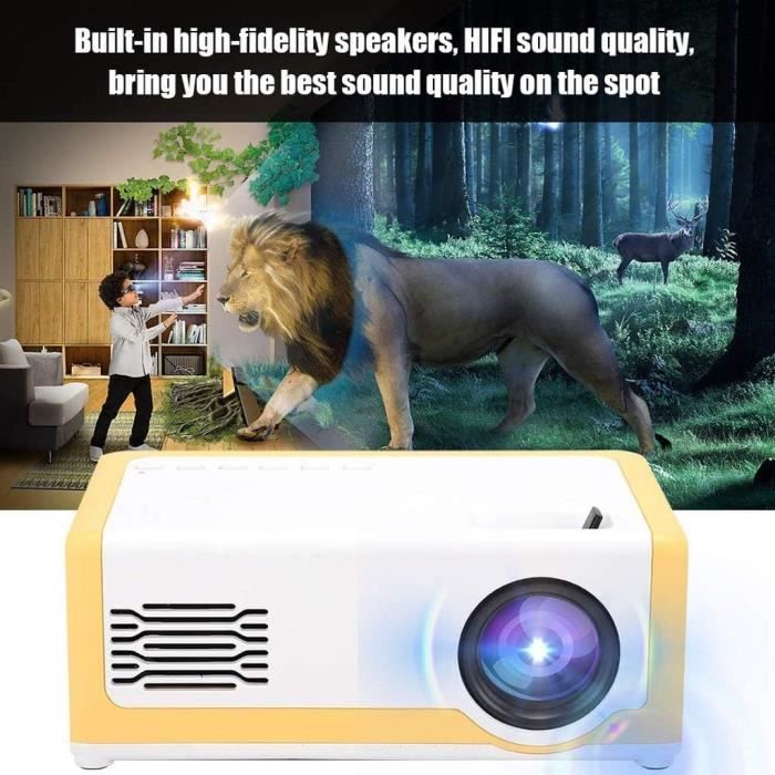 LHLLHL Portable Projecteur vidéo, Jeux vidéo, Full Image, LCD Vidéoprojecteur Media Player [909