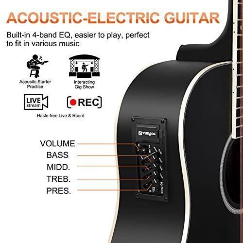 Electronic Guitare Basse 4 cordes acoustique Electrique 4 Cordes