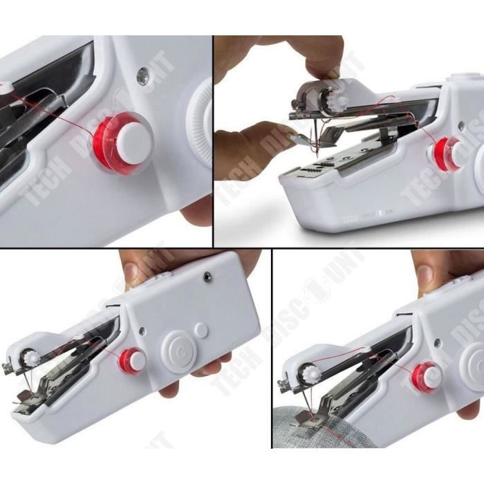 Mini Machine à Coudre Portable - 3 Pièces - Manuelle Et Compacte - Pour Débutants, Réparations Urgence, Voyage
