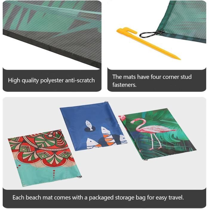Couverture de pique-nique imperméable et portable pour la