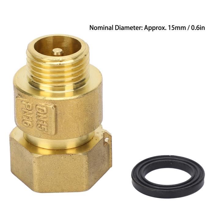 Clapet Anti-retour Laiton - G1/2xG3/8 - Pour Compresseur Air Et Systèmes Hydrauliques