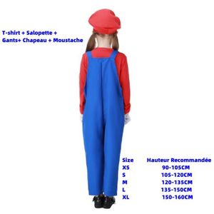 Mario Kostüm Für Kinder Von Jadeo – Einteiliger Overall, Größenhinweis Beachten, Nur Handwäsche