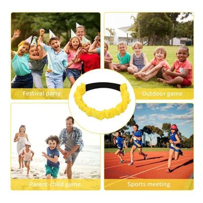 Lot De 5 Bandes De Course à 3 Pattes Élastiques – Jeu Relais Fun & Solide Pour Enfants Et Adultes (Noir)