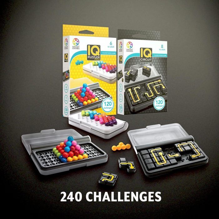 Smart Games - Iq Puzzler Pro + Iq Circuit | Jeux de société