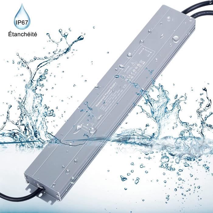 Transformateur LED 12V 150W IP67 Étanche - Alimentation Constante Pour Bandes LED Extérieur