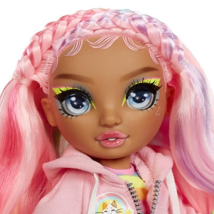 RAINBOW HIGH Sparkle & Shine Doll - Leilani - Poupée Mannequin de 28 cm avec Cheveux Roses et Bulles Magiques dans Les Jambes, Couleur, Style, Jeu, À Collectionner, Enfants de 4 à