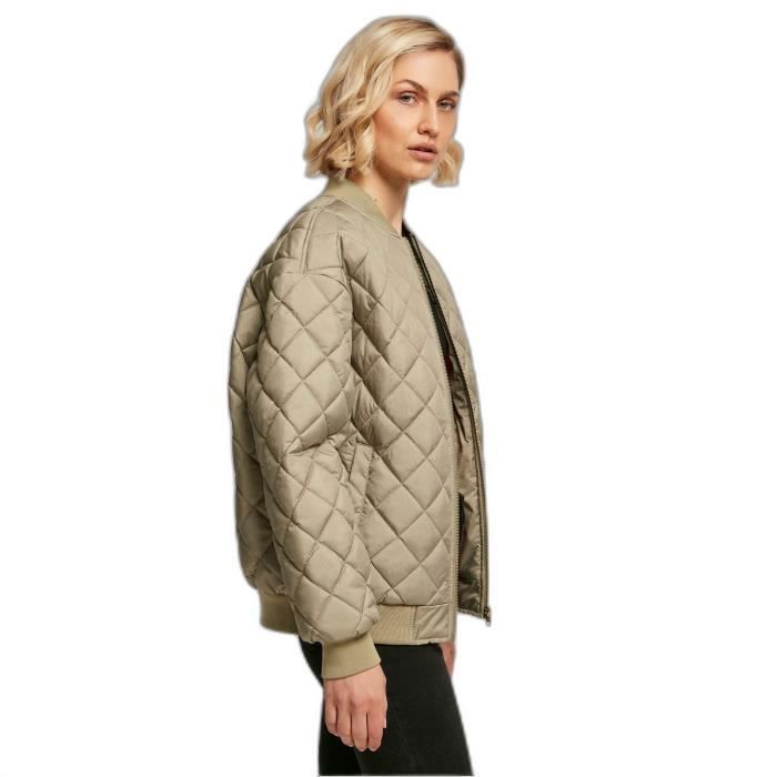 Veste Bomber Kaki Femme Veste Bomber Matelassée Femme Urban