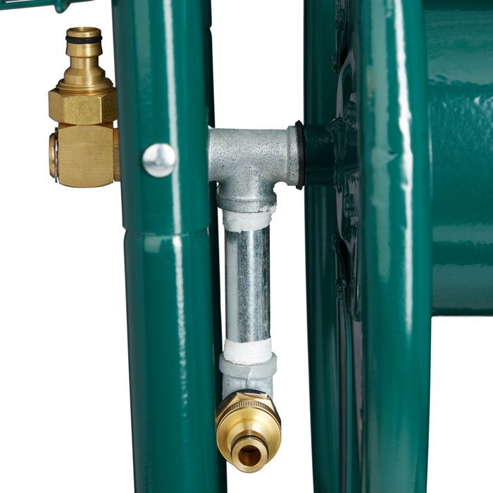 Dévidoir Tuyau Arrosage Relaxdays 90m - Chariot 4 Roues Vert